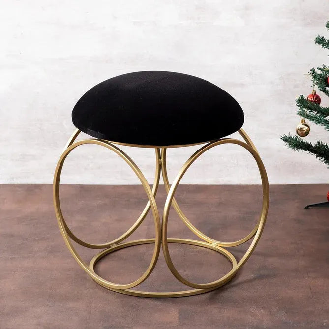 Metallic seating stool sofa chair Ottoman pouffes Sitting Stool