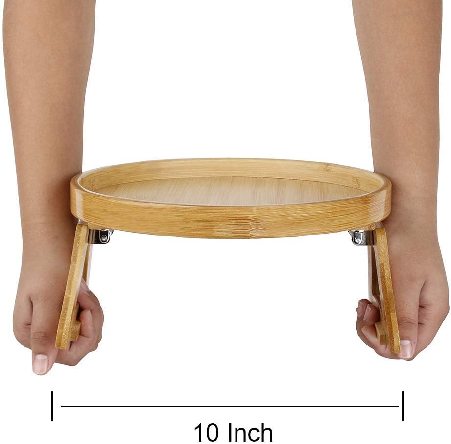 Sofa Arm Clip Tray, Side Table for Remote Controls/Drinks/Gamepads Holder