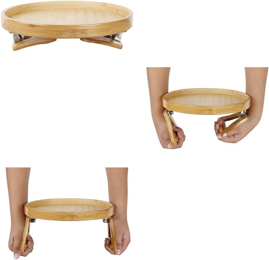 Sofa Arm Clip Tray, Side Table for Remote Controls/Drinks/Gamepads Holder