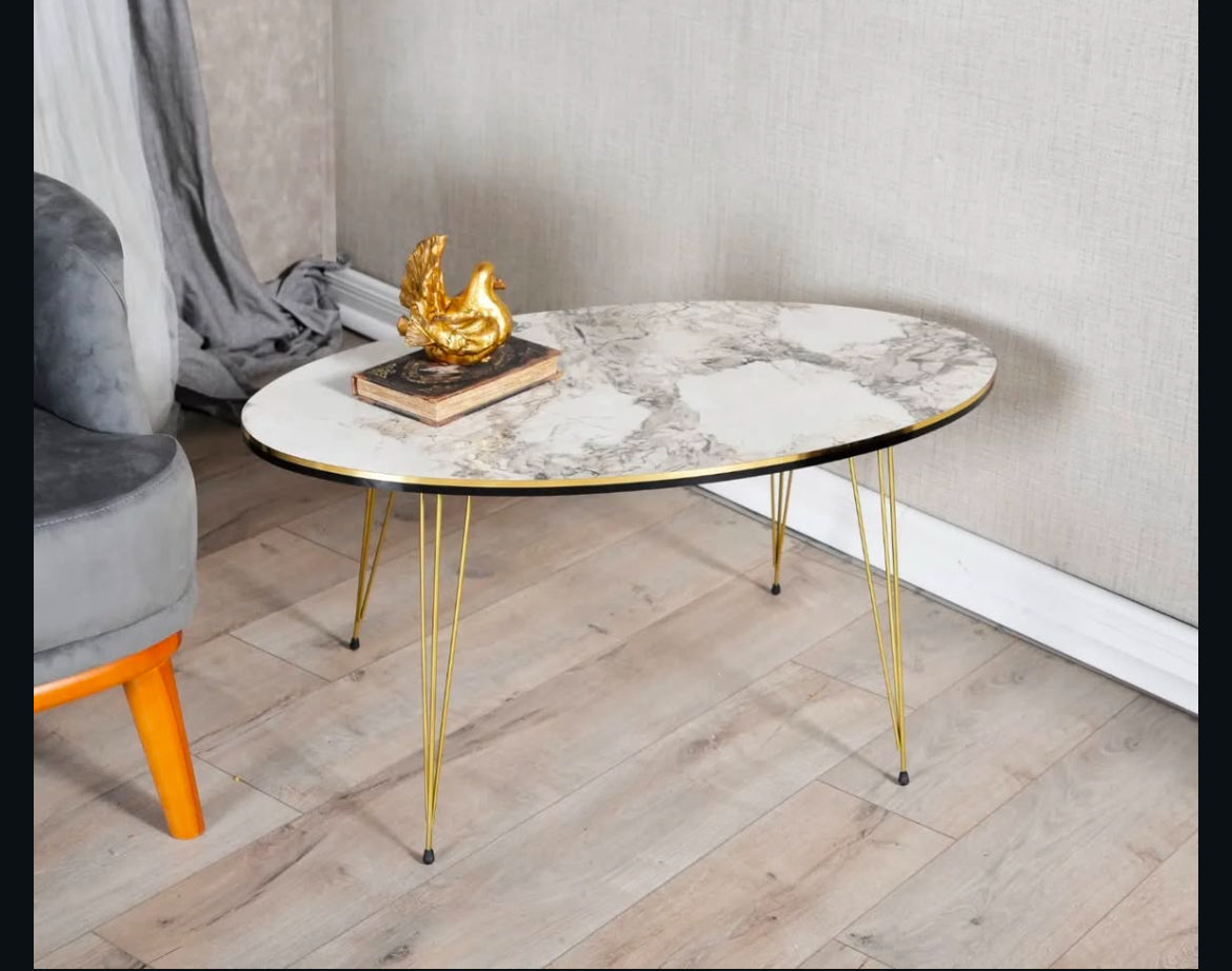 Oval Shape Coffee Table