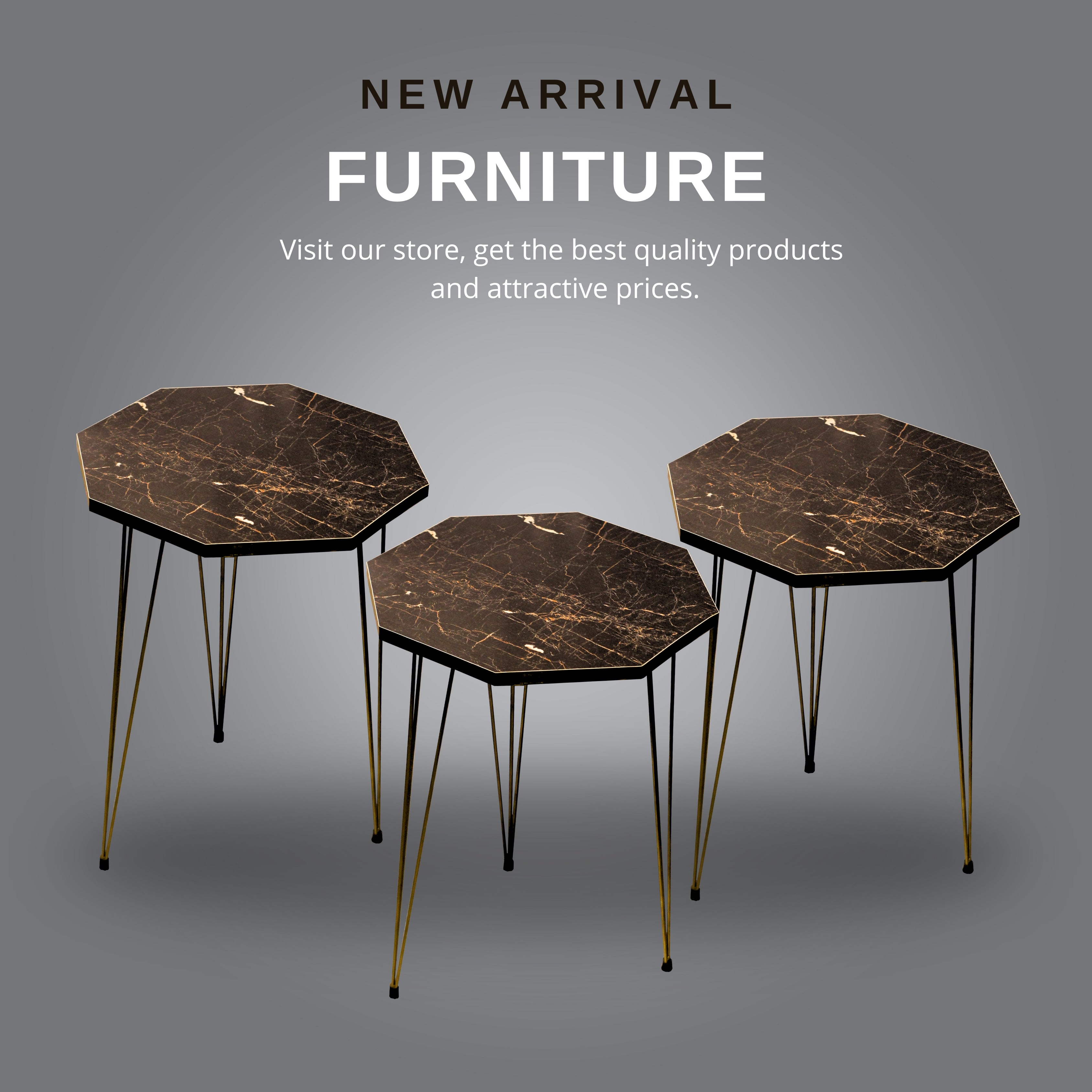Hexagon Shape Coffee Table