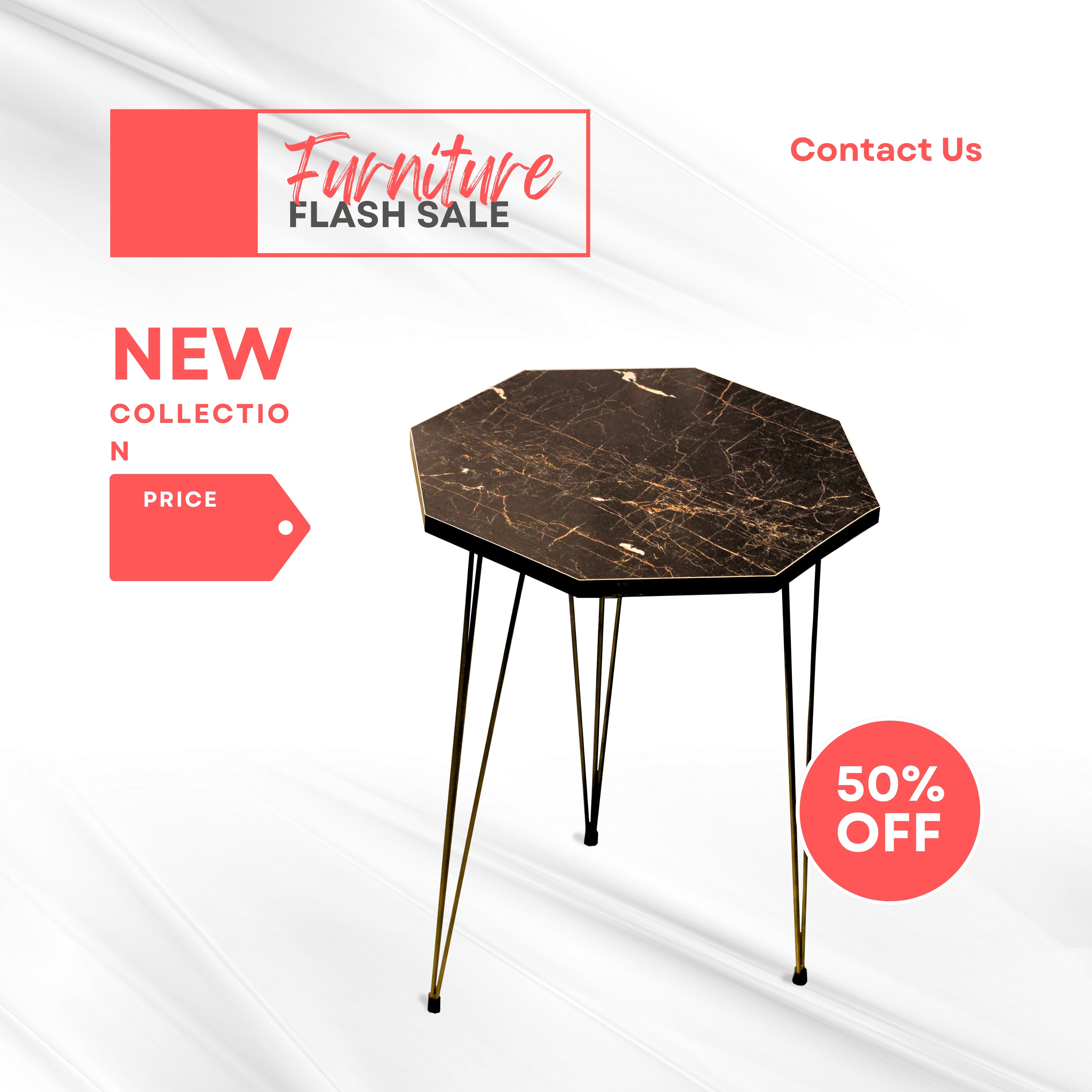 Hexagon Shape Coffee Table