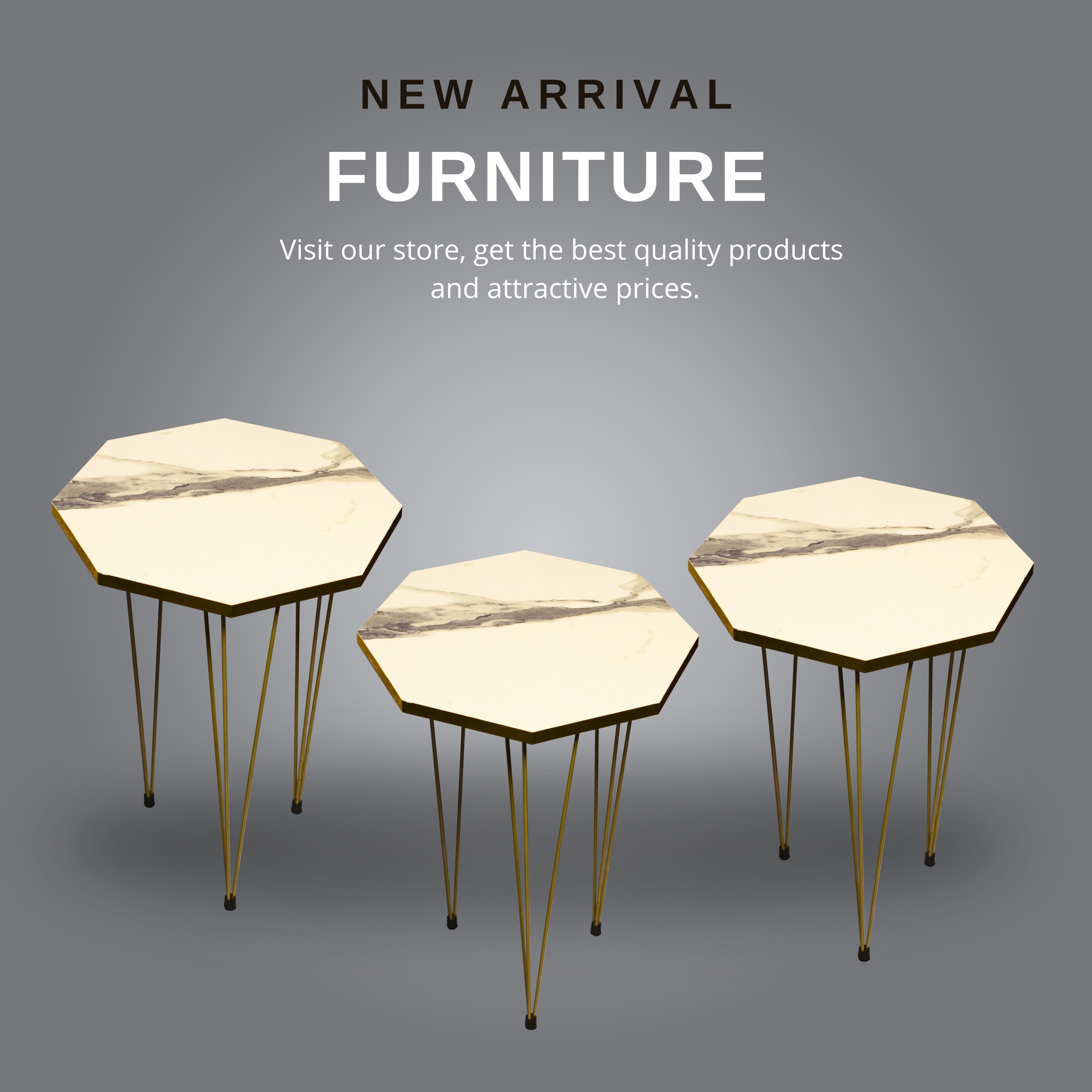 Hexagon Shape Coffee Table